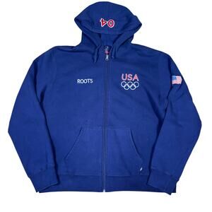 vintage y2k 2004 Team USA Roots zip up hoodie olympics athletics XXL sport 2000s